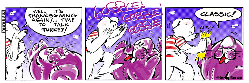 ICECUBES the comic strip Thanksgiving #224