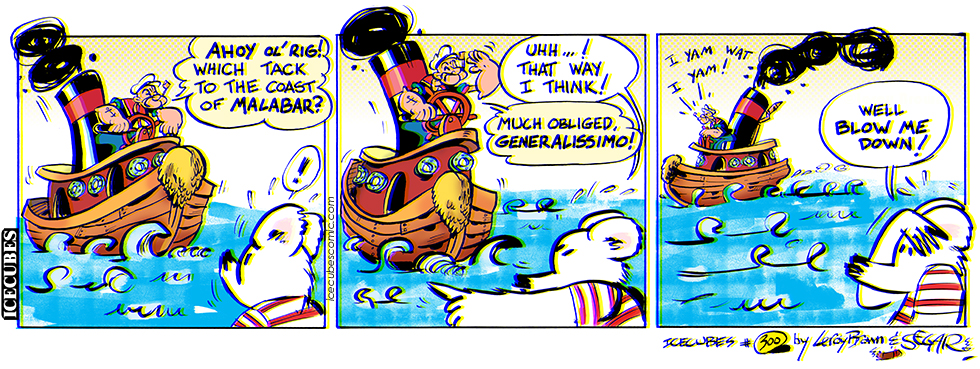ICECUBES the comic strip 300 Popeye