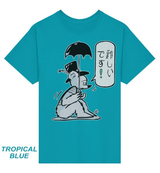 ICECUBES Japanese Peckinpaw T-Shirts Tropical Blue